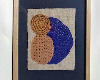 sashiko Bild unikat