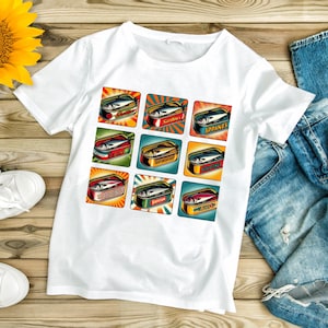 Pop-Art-Stil Sardinen aus Dosen Digitaler Download PNG-Datei | Retro Art Print für T Shirts, Pullover, Hoodies
