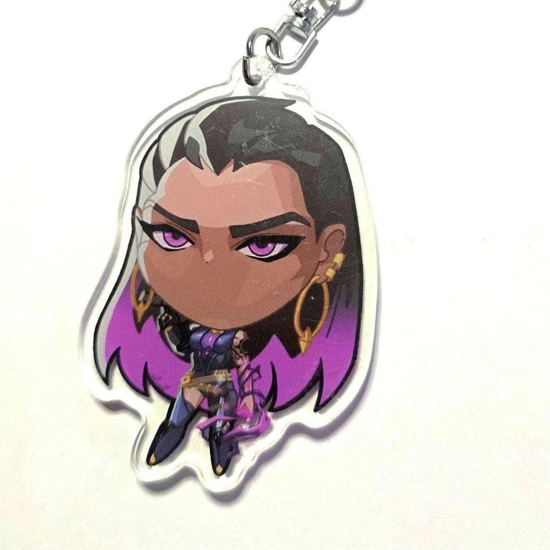 Reyna Keychain Acrylic Reyna Keychain Gaming Keyring Anime Kawaii Pendant Accessories ...