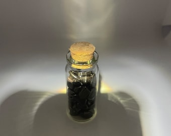 Hematite chips in glass test tubes 10ml