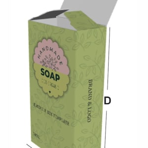 Soap Box Template, DIY Soap Packaging Templates, Soap Box PDF / Ai ...