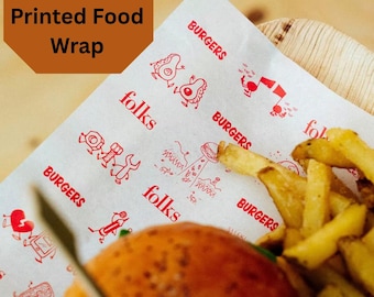 Papel de embalaje con logotipo personalizado: Envoltorio apto para alimentos, impresión personalizada