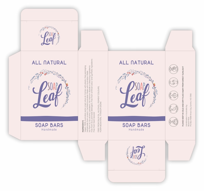 Soap Box Template, DIY Soap Packaging Templates, Soap Box PDF / Ai ...