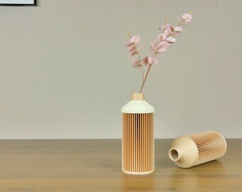 MIO Vase - Natural Wood 4 - Wooden Vase for Dried Flowers