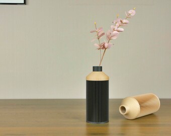 MIO Vase - Natural Wood 4 - houten vaas voor droogbloemen