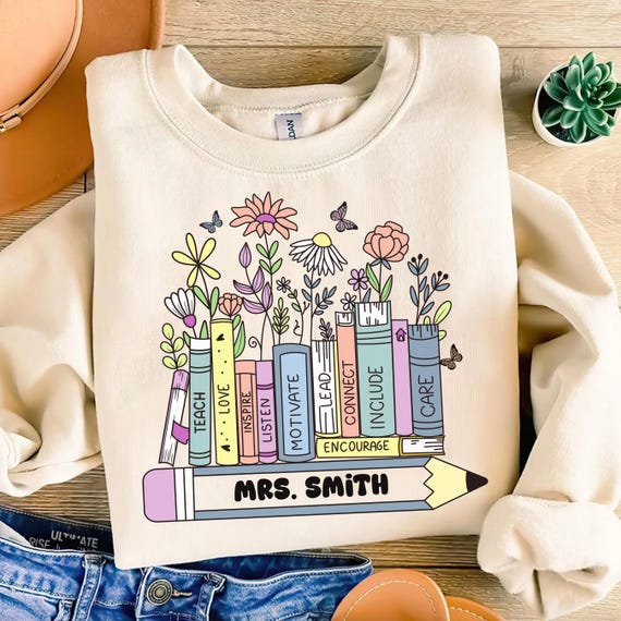 Boho Teacher png, Boho Wildflower Teacher png, Retro Teacher png, Teacher Sublimation png, Kindergarten Teacher png, Custom Teacher png