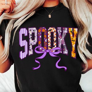 Preppy Spooky png, Retro Spooky Halloween png, Spooky Vibes png, Spooky Season png, Girly Halloween Tshirt, Retro Halloween Sublimation png