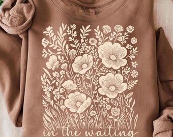 Christian Wildflowers png, Boho Christian Shirt png, Christian Spring png, Boho Spring Tshirt, Christian Sublimation png, God is Working