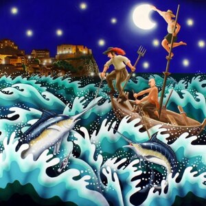 La luna y el océano