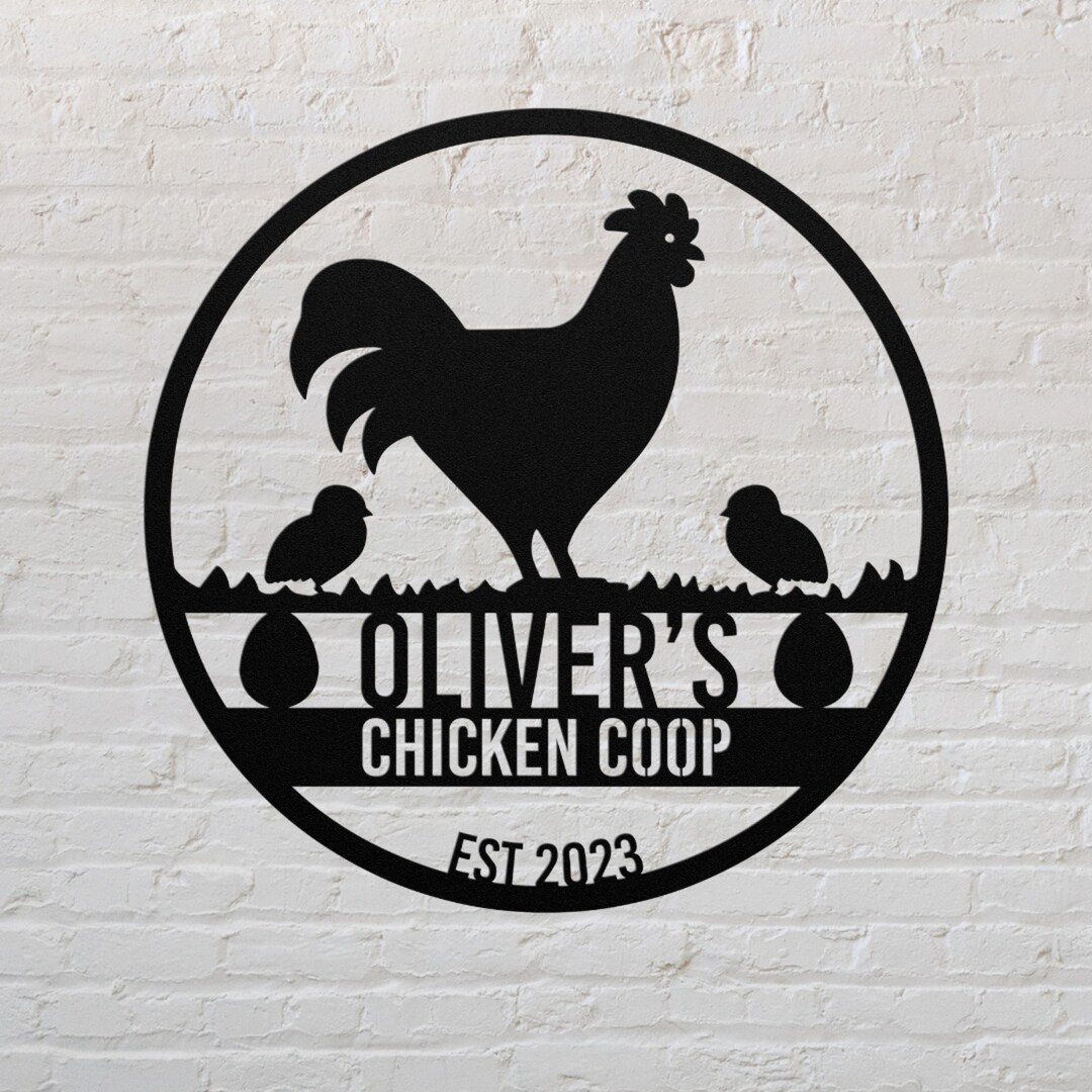 Personalized Chicken Coop Signs Custom Chicken Coop Decor Etsy