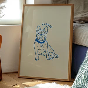 Irgendein hässliches Hundeportrait, Irgendwie gezeichneter Hund, Tierportrait, Tierportrait nach Auftrag