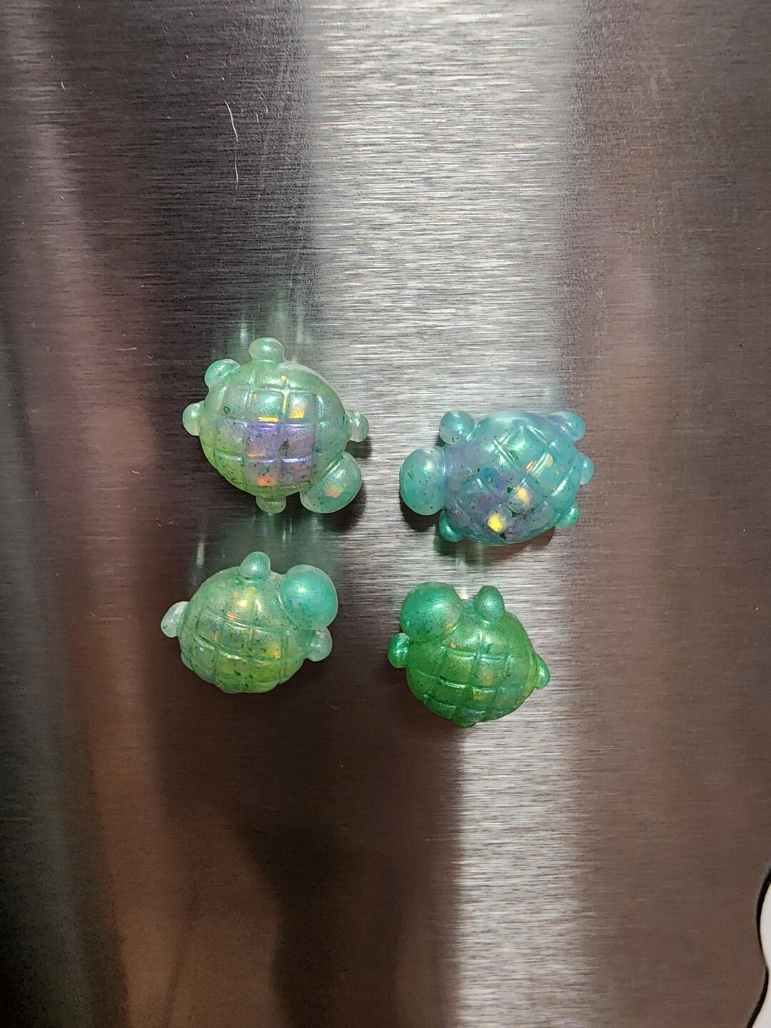 Turtle Races With Magnets Tiny Turtle Magnets, 4pc Set - Etsy