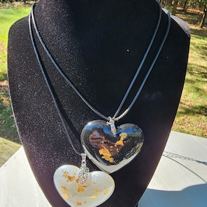 Heart Pendants, Resin heart pendant