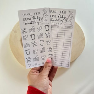 Savings challenge / pregnancy / baby starter kit suitable for A6 budget planner | envelope method / cash stuffing / budgeting