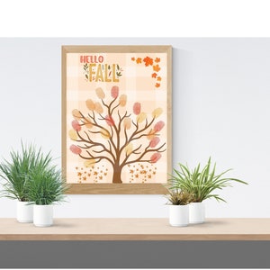 Herbst Handabdruck Kunst Vorlage|Vorschule Herbst Kunst| Einfaches Herbsthandwerk | Vorschule Herbst Handwerk | Herbst Fingerabdruck Handwerk