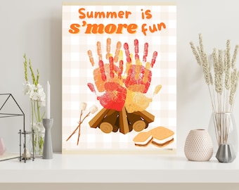 Summer Handprint Art Template|Preschool Summer Art| Easy Summer Craft|Summer Fingerprint craft