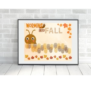 Herbst Handabdruck Kunst Vorlage|Vorschule Herbst Kunst| Einfaches Herbsthandwerk | Vorschule Herbst Handwerk | Herbst Fingerabdruck Handwerk