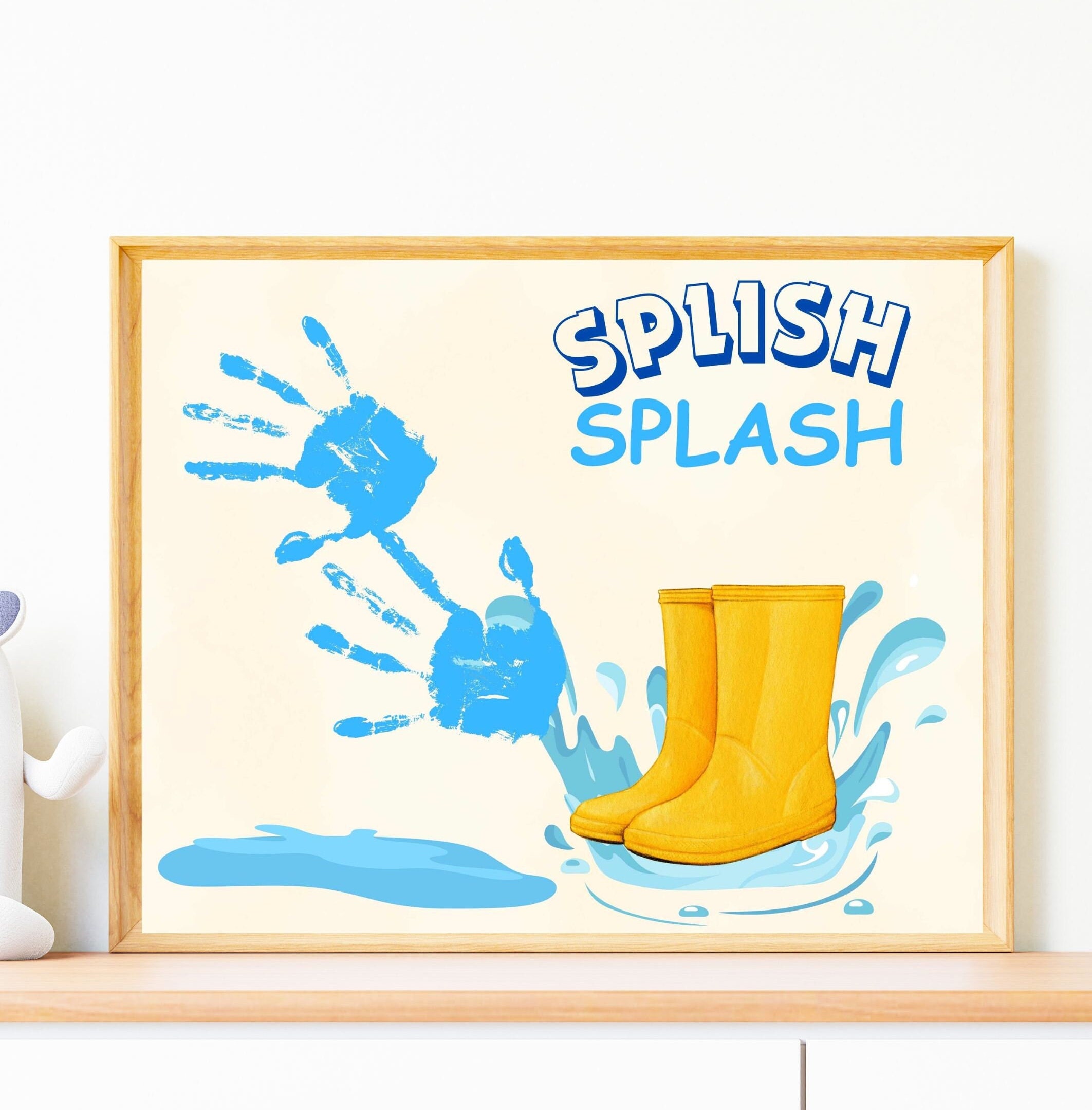 Fingerprint Worksheet Spring Spring Handprint Art Template|preschool Spring Art| Easy Spring Craft ...