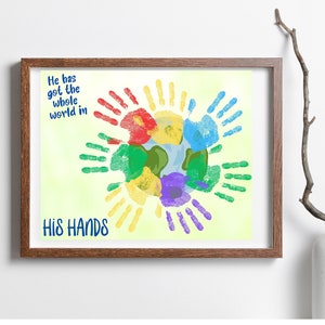Spring Handprint Art Template|Preschool Spring Art| Easy Spring Craft| Preschool Spring Craft| Spring Fingerprint craft