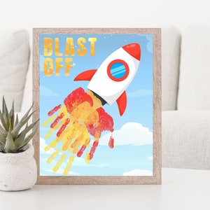 Handprint Art Template|Preschool Spring Art| Easy Spring Craft| Preschool Spring Craft| Spring Fingerprint craft|Rocket Crafts