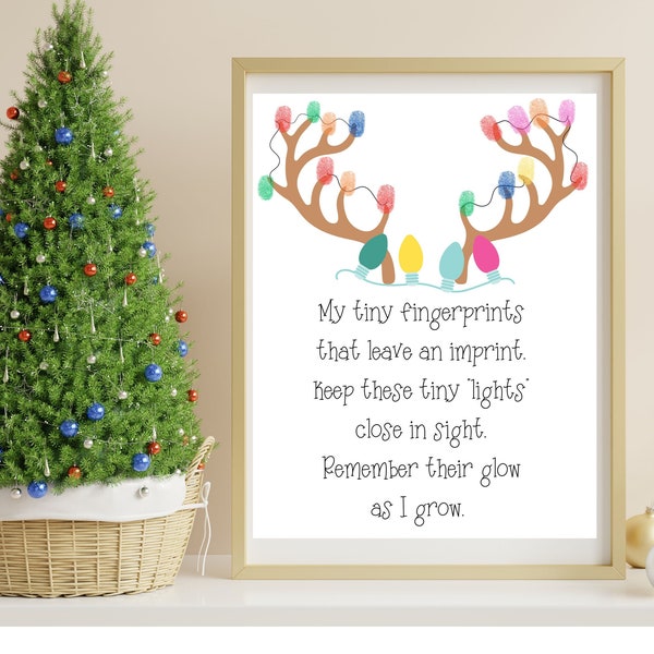 Christmas Handprint Art Template|Preschool Reindeer Art| Easy Christmas Craft| Preschool Christmas Craft|Christmas Fingerprint craft