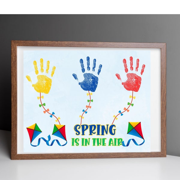 Spring Handprint Art Template|Preschool Spring Art| Easy Spring Craft| Preschool Spring Craft| Spring Fingerprint craft