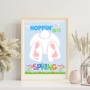 Spring Handprint Art Template|Preschool Spring Art| Easy Spring Craft| Preschool Spring Craft| Spring Fingerprint craft