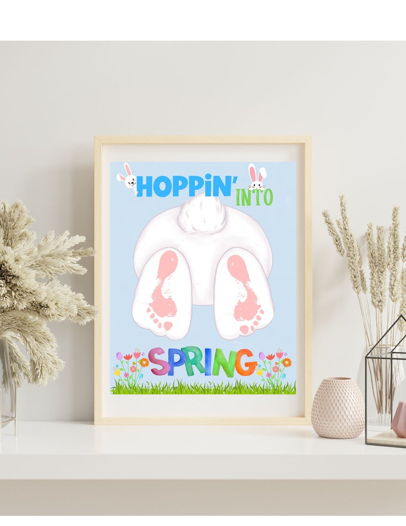 Spring Fingerprint Spring Handprint Art Template|preschool Spring Art| Easy Spring Craft ...