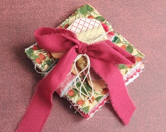 Mini Slow Stitch Kits Christmas,Beginner Slow Stich Kit,Christmas Slow Stitch,Christmas Craft Kits,Mixed Fabric Bundle for Slow Stitching