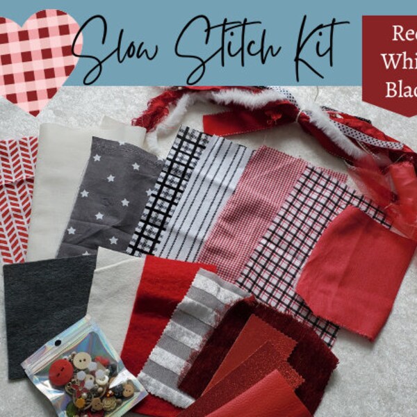 Slow Stitch Kit Beginner Etsy