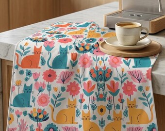 Microfiber Kitchen Towel: Dopamine Home Decor for Cat Lovers