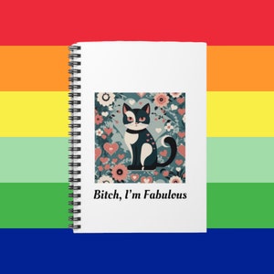 Tuxedo Cat Journal: Pawsitive Affirmations, Sarcastic Slogan