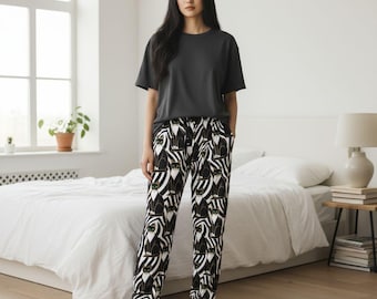 Art Deco Cat Pajama Pants