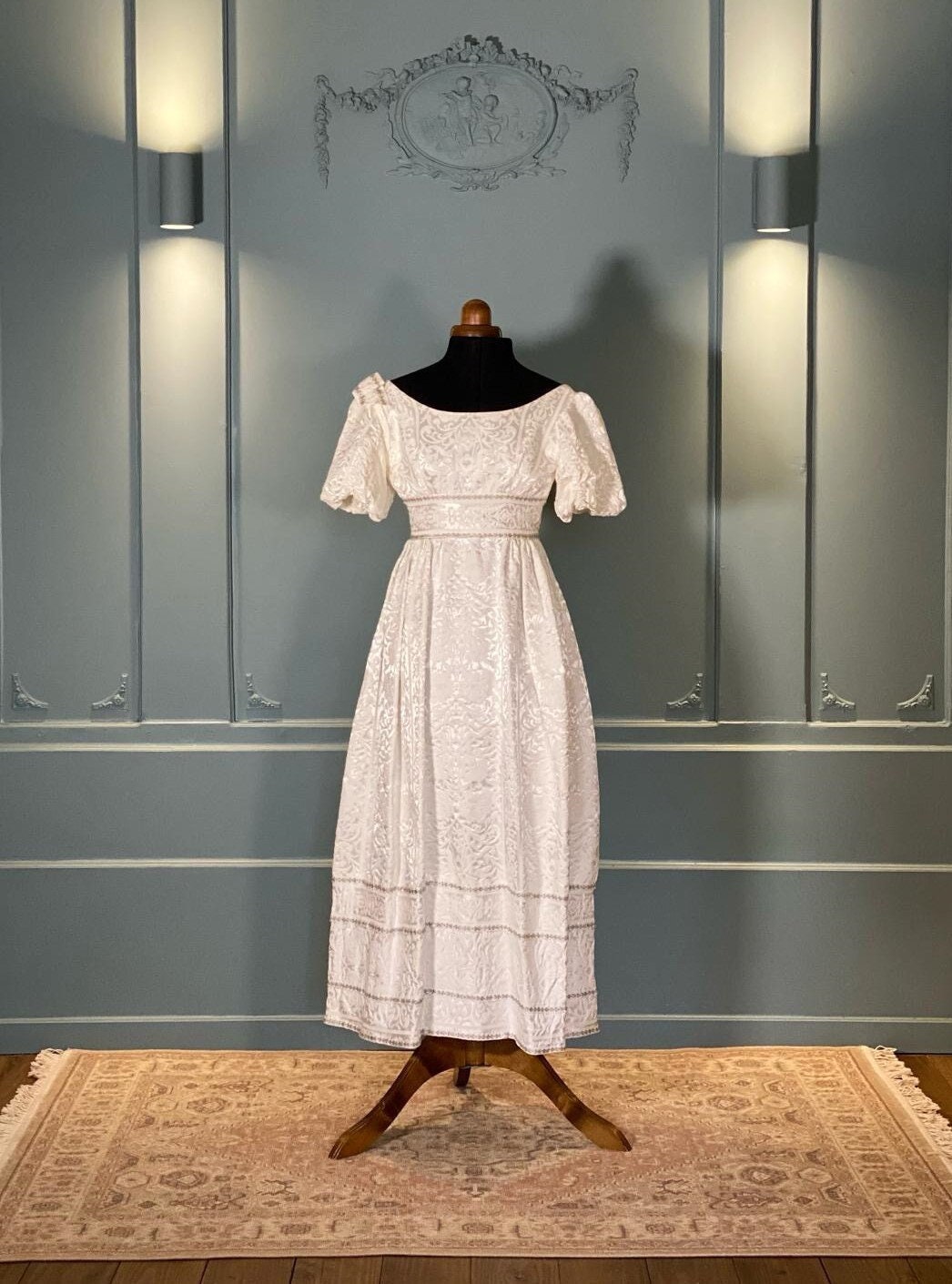Robe Vintage En Coton Multicolore Taille M - Occasion Bon état, Mesures Sur Photos