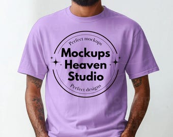 Comfort Colors C1717 Neon Violet T-Shirt Mockup | Unisex Tee (Digital Download)