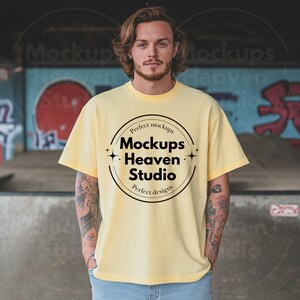 Mockup T-shirt Comfort Colors Butter | Urban T-shirt (digitale download JPG)