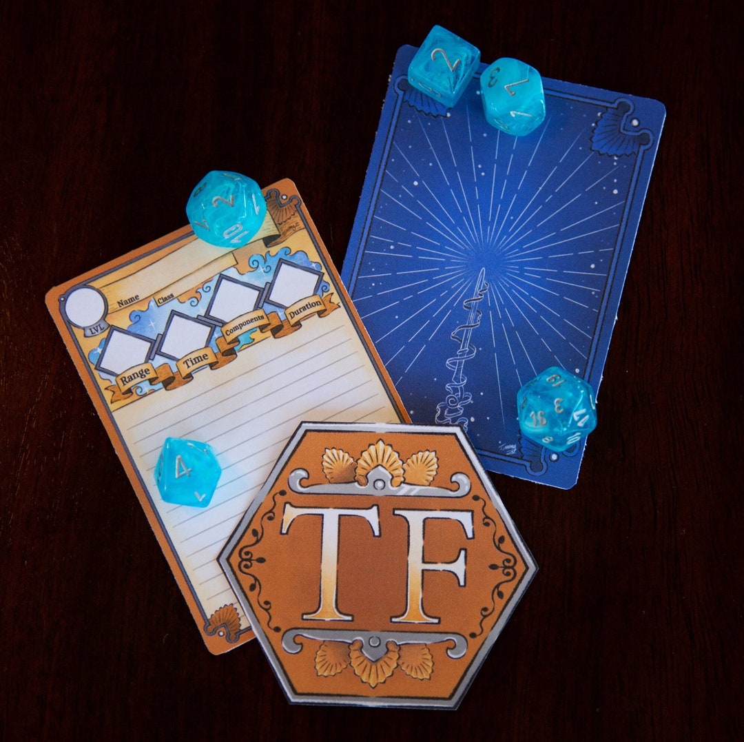 DND Printable Spell Cards - Etsy