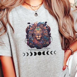 Leo Zodiac Shirt: Colorful Lion Astrology Tee