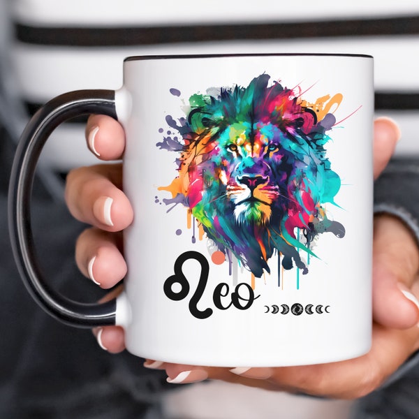 coffee mugs, cute mug ceramic, Leo Sign Mug, Leo Horoscope, Zodiac Sign Leo, Zodiac Mug, Astrology Gift, Leo Astrological Sign Mug, Leo Mug