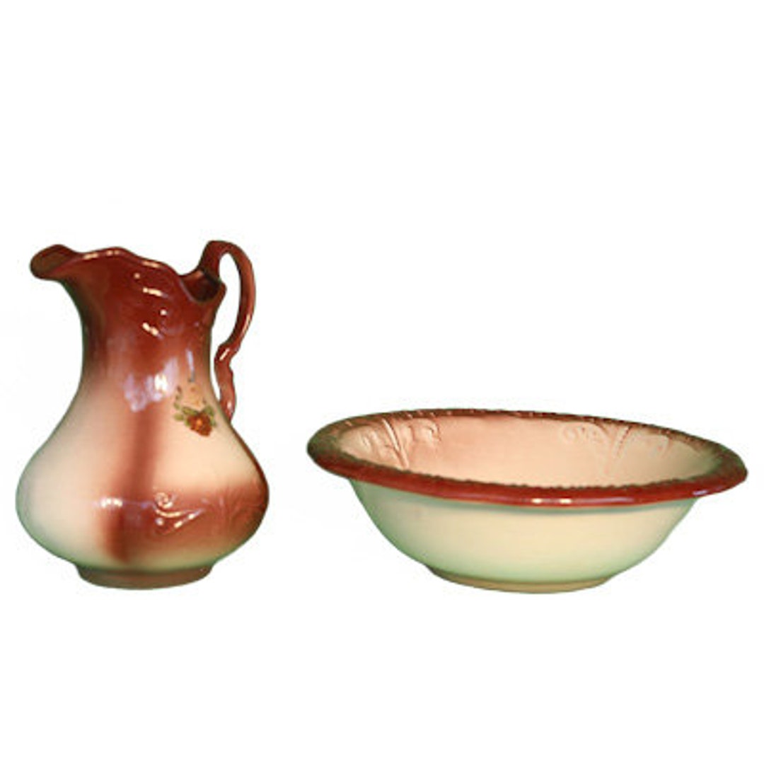 Vintage Pitcher and Wash Basin Etsy