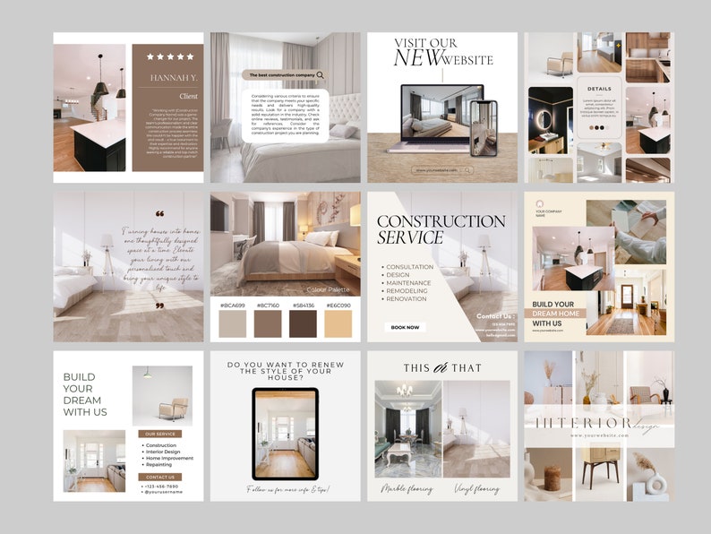 Construction Instagram Post | Construction Social Media Post | Social ...