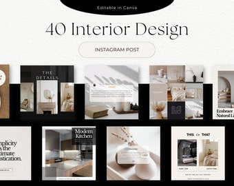 Interior Design Instagram Post | Construction Instagram Post | Minimalist Home Decor Template | Social Media for Interior Design Companies