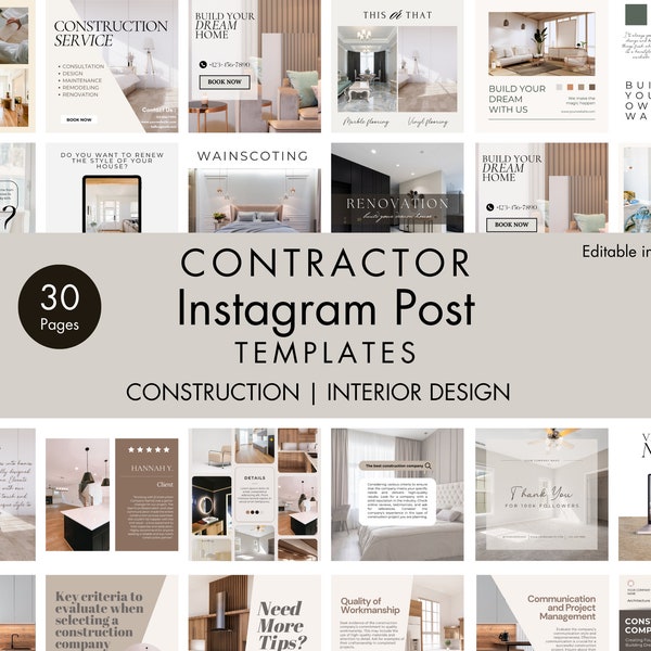 Construction Instagram Post | Construction Social Media Post | Social Media for Construction Companies | Interior Design Instagram Post