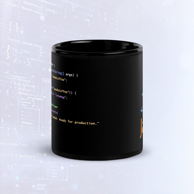 Java Programmer Coffee Mug, Funny Developer Gift, Software Engineer Coding Mug, Coffee Lover Coder Cup, Java Developer Gift image 3