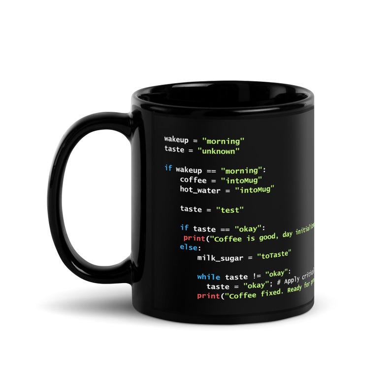 Black Glossy Mug