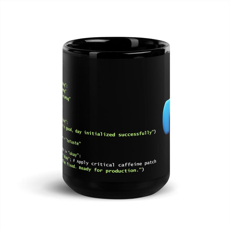 Black Glossy Mug