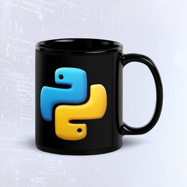 Python Tea Preparation Code Dark Mode Mug, Funny Programmer Mug image 2