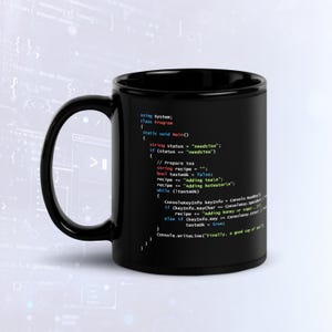 Mug pour programmeur C#, cadeau humoristique pour développeur, tasse pour ingénieur logiciel