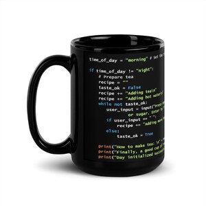 Black Glossy Mug