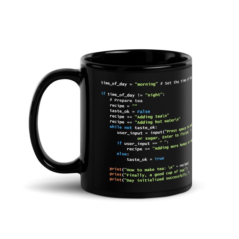 Black Glossy Mug